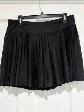 Ideology Black Pleated Skort Sz XL